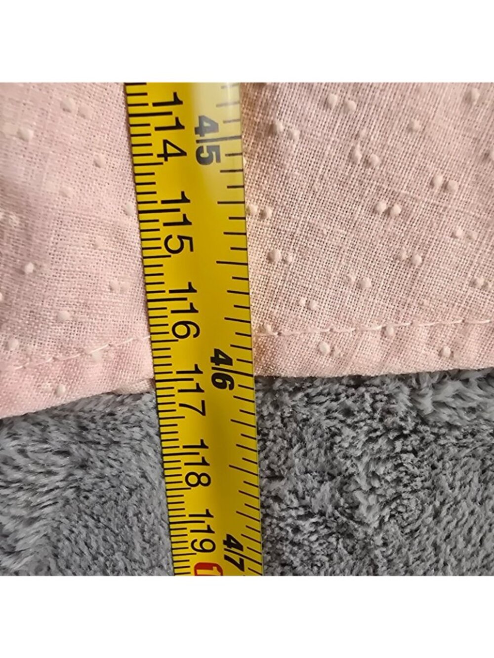 Vintage 1950s Loungees Pink Swiss Dot Double-Breasted Fit & Flare Day Dress (L) - Picture 13 of 13